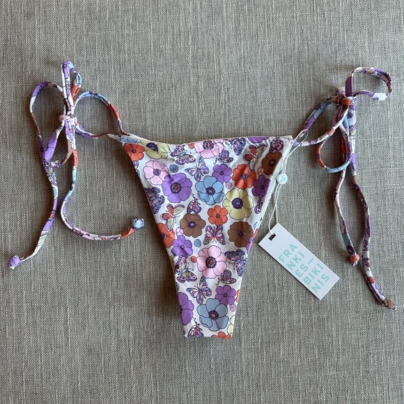 Frankie's Bikinis Tia String Bikini Bottom (size L) NWT - Picture 4 of 6